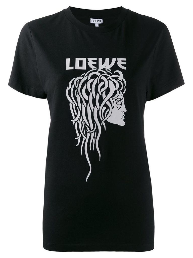 Loewe logo print T-shirt - Black