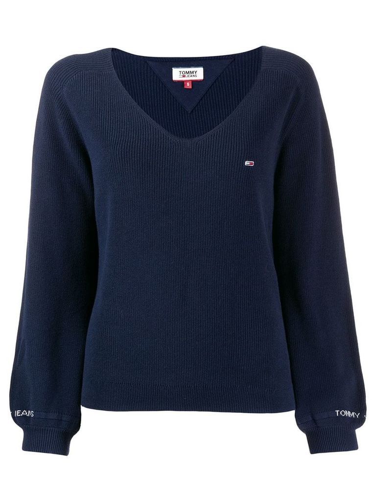 Tommy Jeans embroidered jumper - Blue