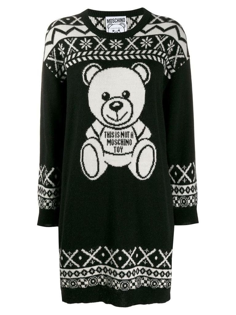 Moschino Teddy Bear sweater dress - Black