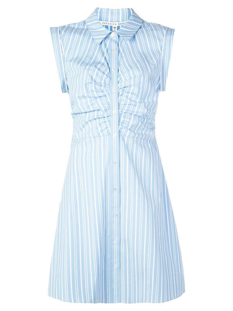 Veronica Beard striped shirt dress - Blue