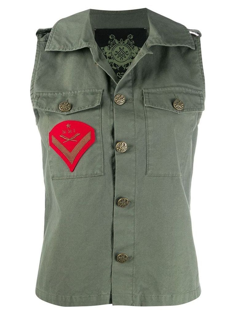 Mr & Mrs Italy sleeveless army jacket - Green