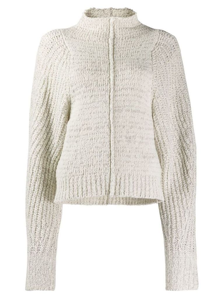 Isabel Marant oversized high-neck sweater - NEUTRALS