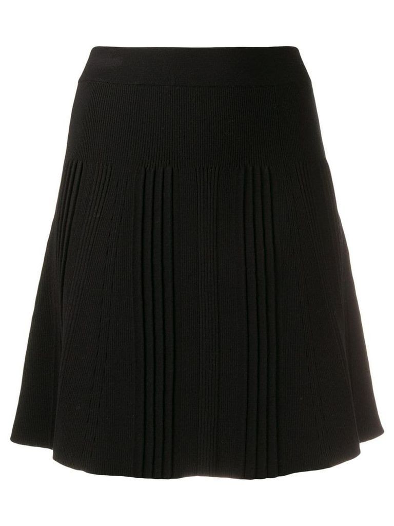 Kenzo knitted A-line skirt - Black