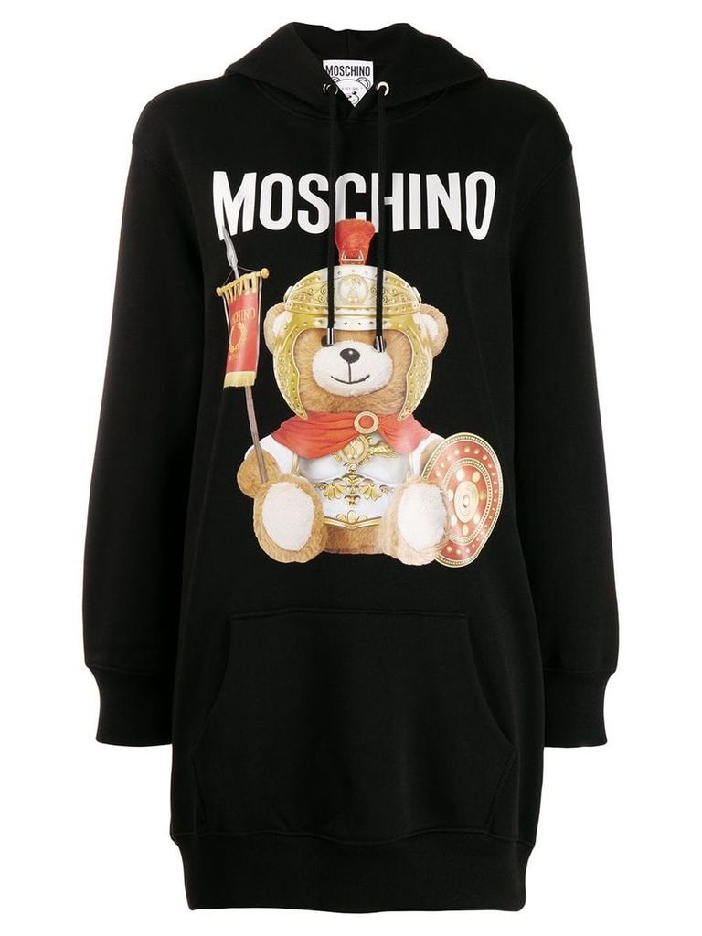 Moschino teddy soldier hoodie - Black
