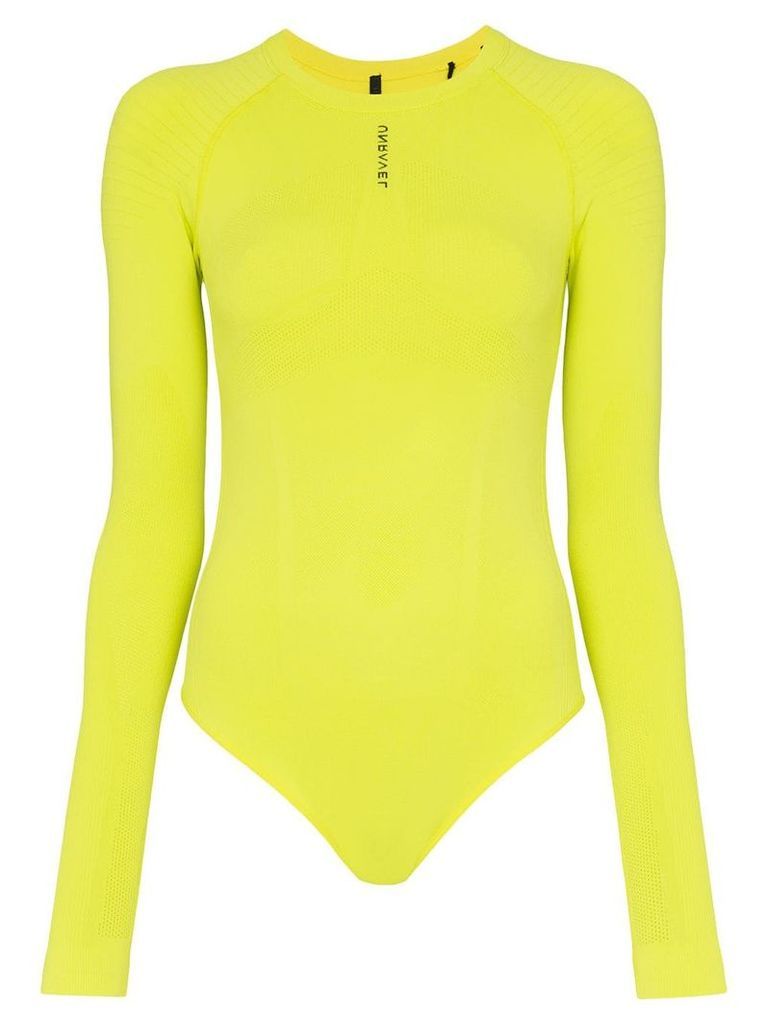 Unravel Project seamless tech bodysuit - Yellow