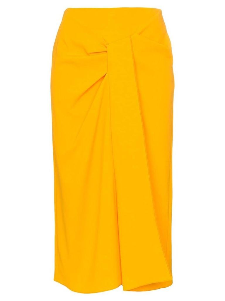 Roland Mouret Aura pencil midi skirt - Yellow