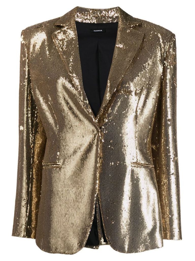 P.A.R.O.S.H. sequin blazer - GOLD