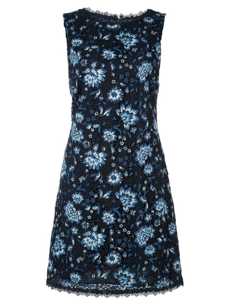 Alice+Olivia lace floral fitted dress - Black