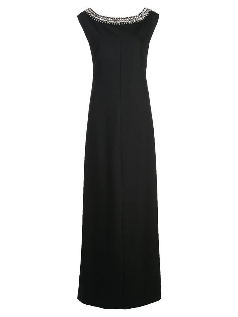 Carolina Herrera embellished sleeveless gown - Black