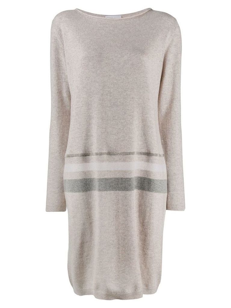Fabiana Filippi stripe sweater dress - Neutrals