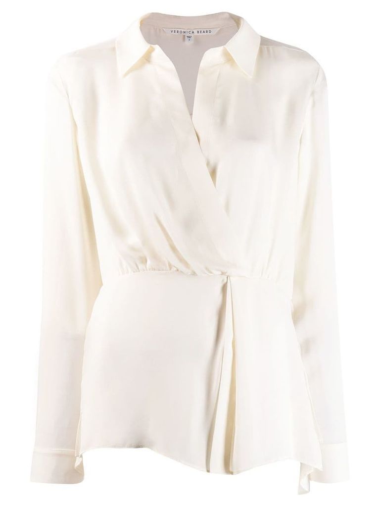 Veronica Beard wrap style blouse - White
