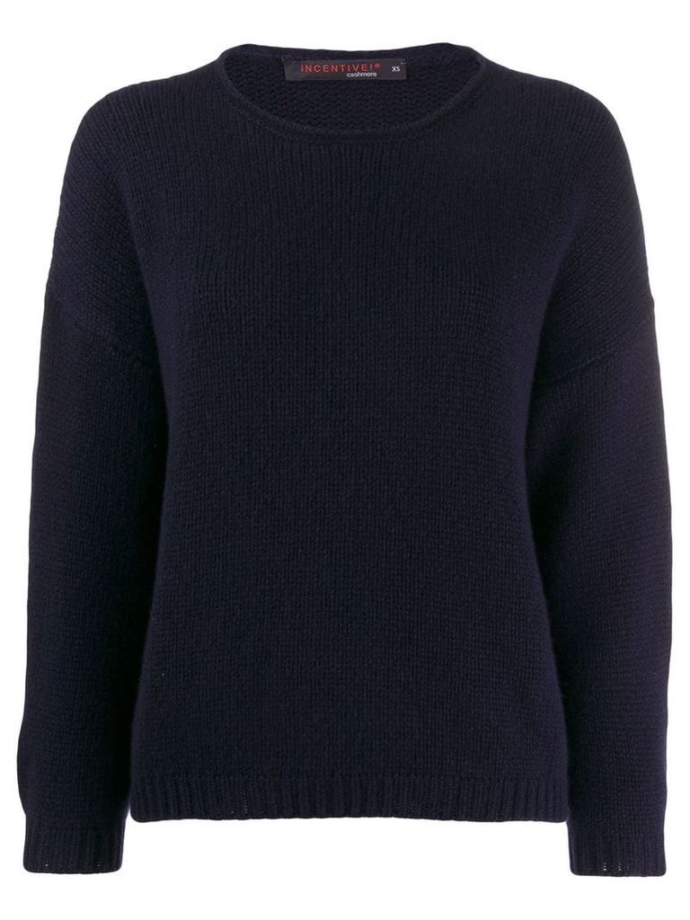 Incentive! Cashmere relaxed jumper - Blue