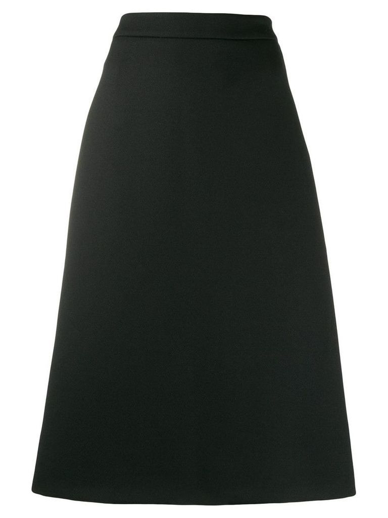 Prada A-line poplin skirt - Black