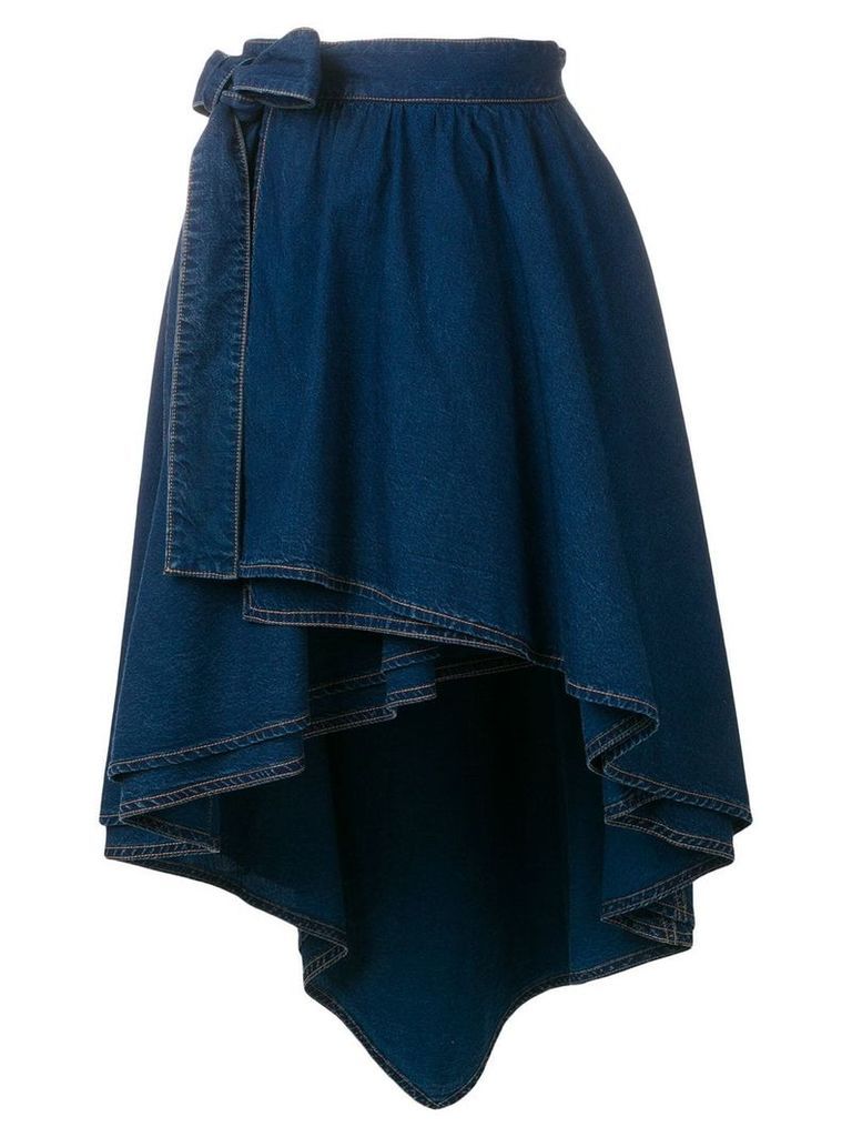 Sonia Rykiel high-low hem skirt - Blue