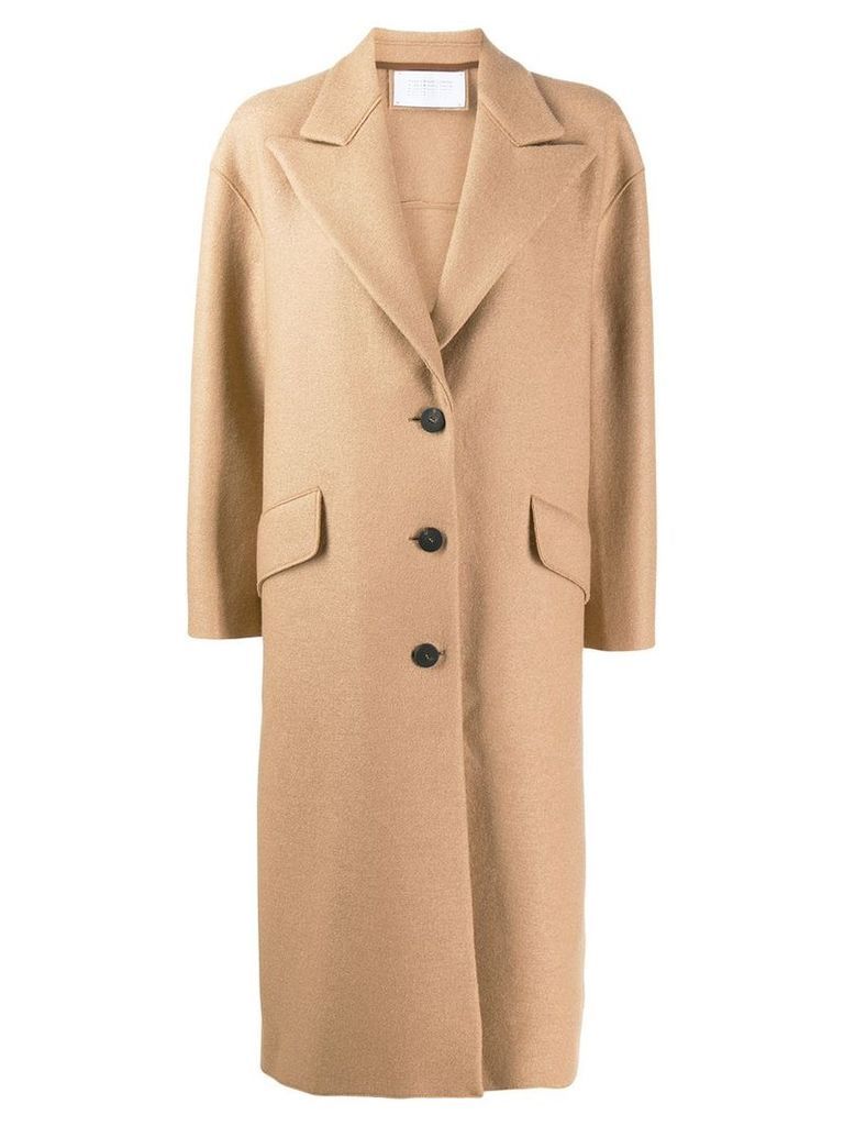 Harris Wharf London flap pocket detail coat - Neutrals