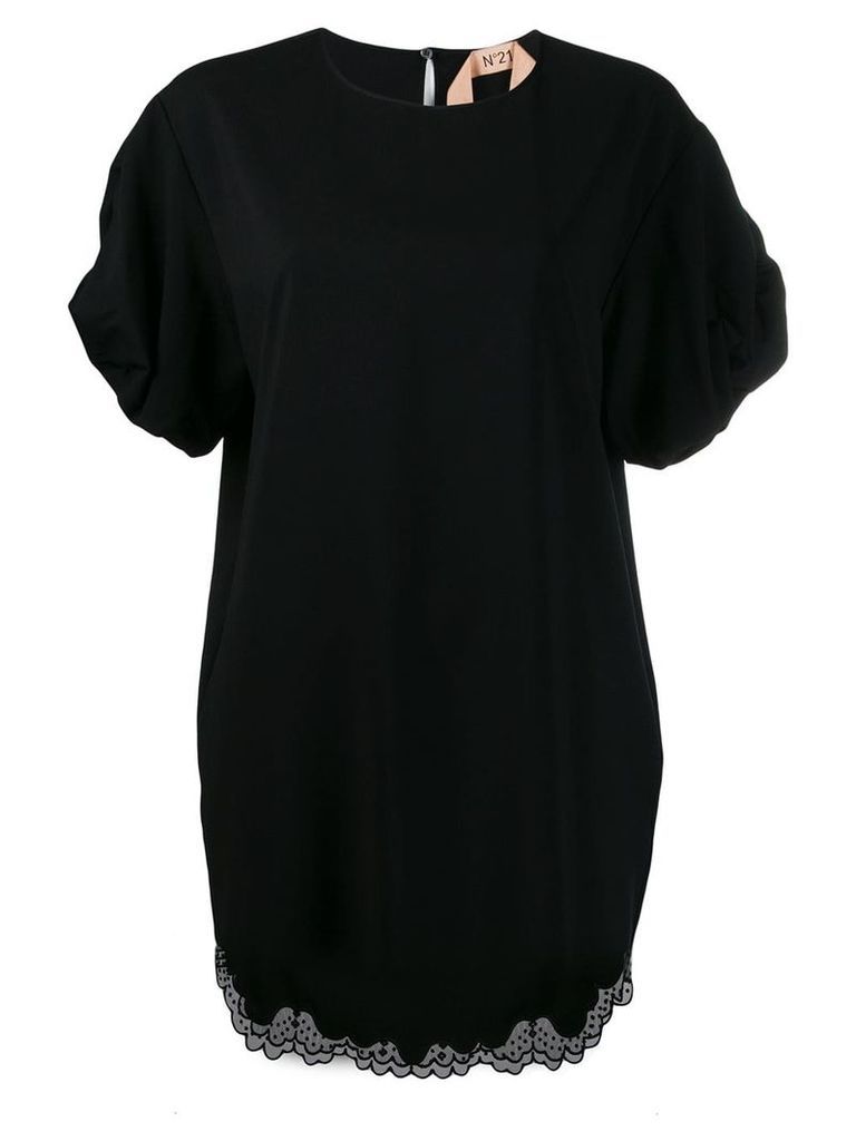 Nº21 puff-sleeve dress - 9000 Black