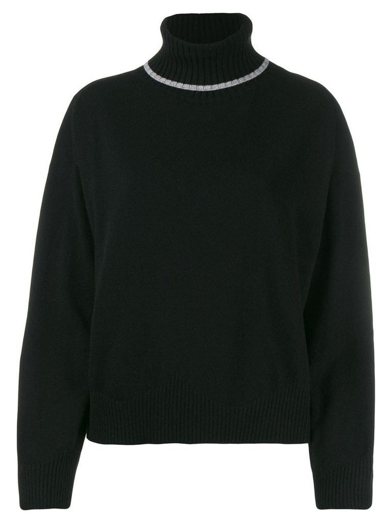 Semicouture relaxed-fit turtleneck jumper - Black