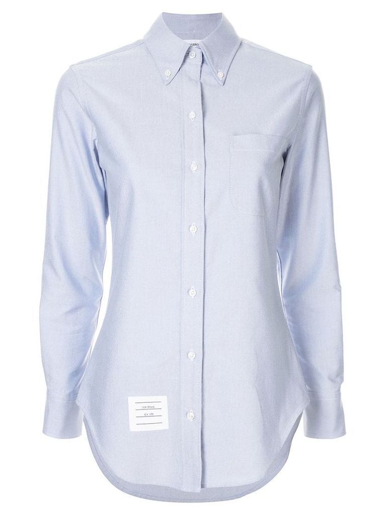 Thom Browne buttoned collar shirt - Blue