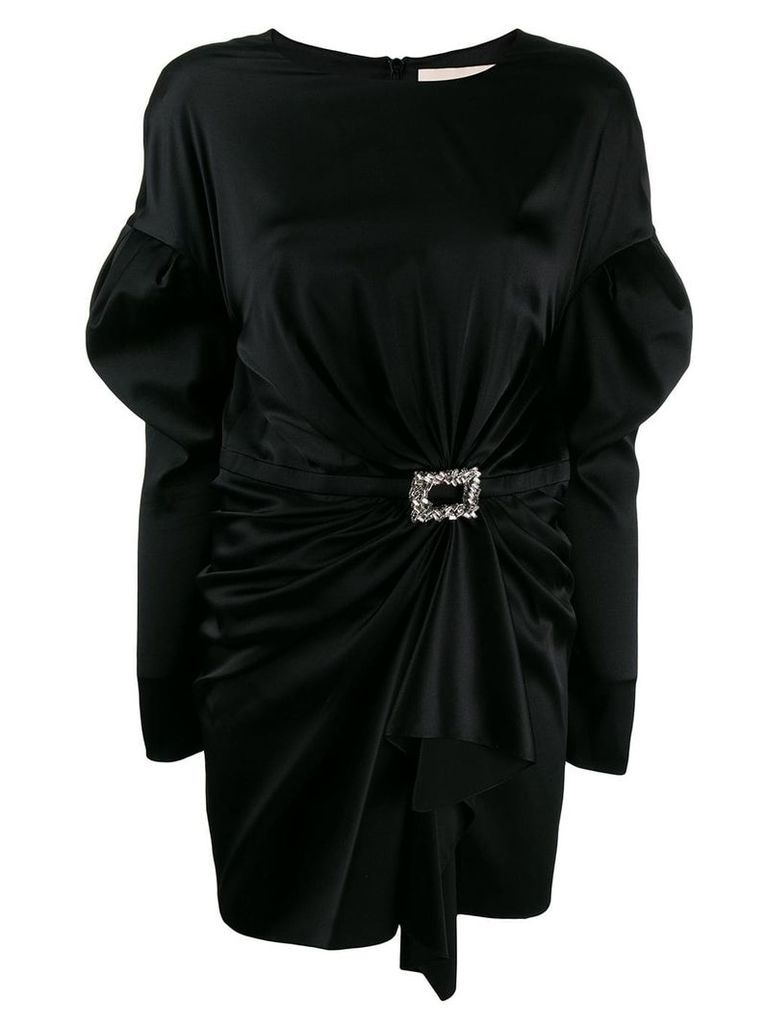 Alexandre Vauthier long-sleeve ruched mini dress - Black
