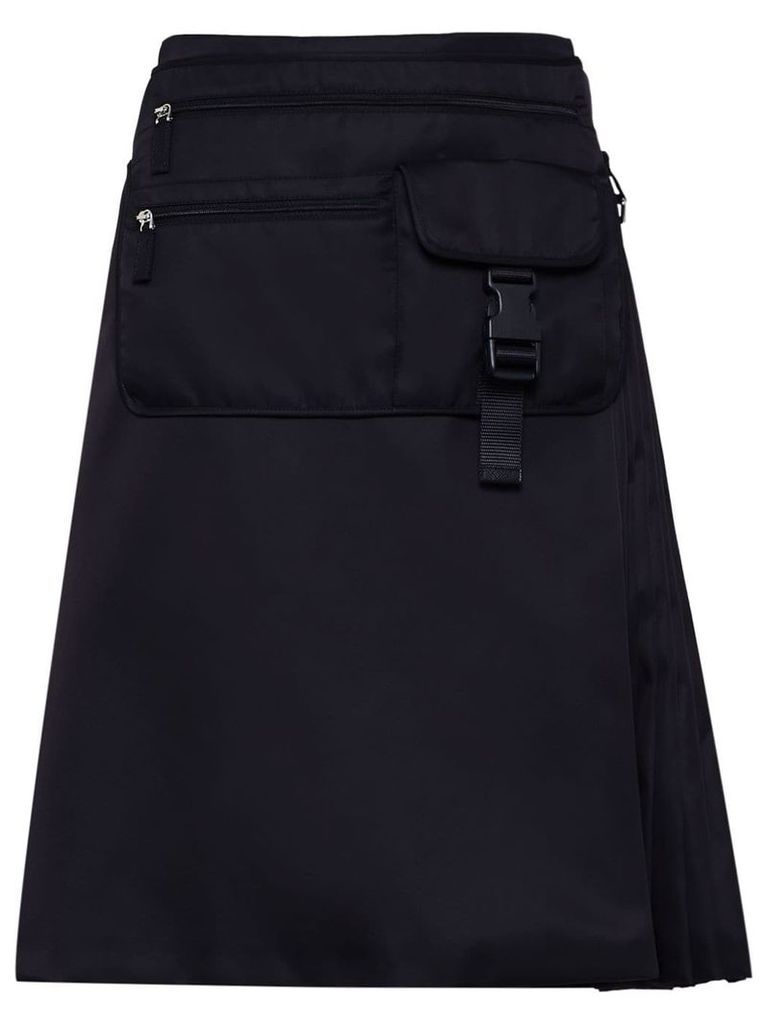 Prada multi-pocket belt bag skirt - Black