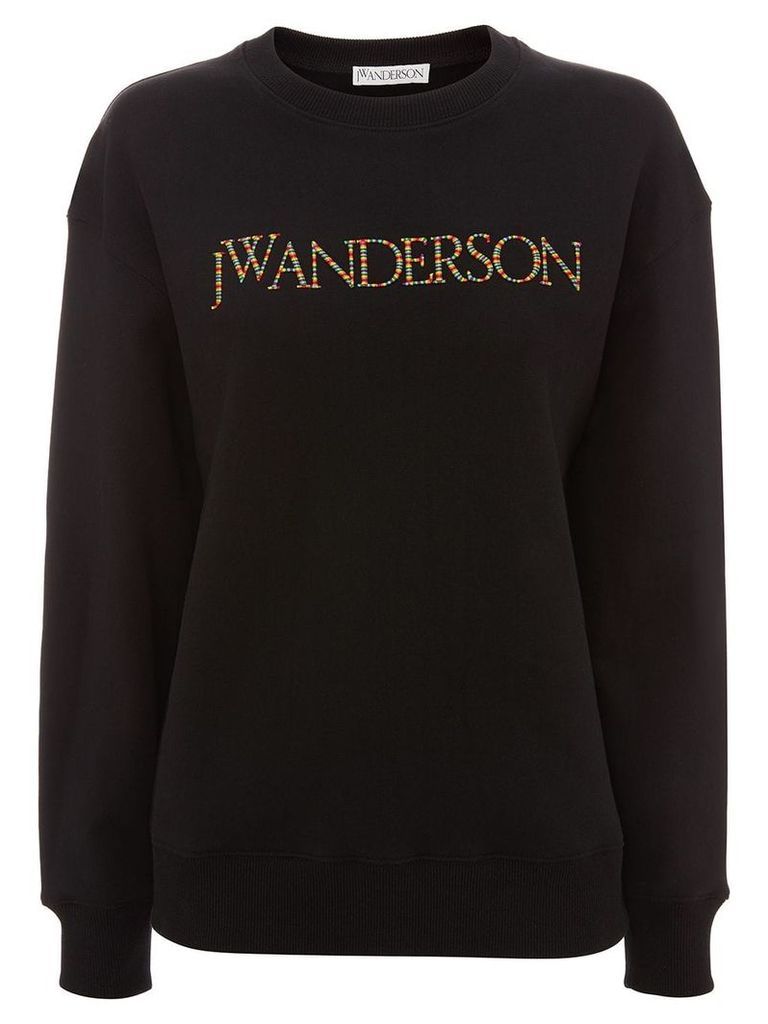 JW Anderson embroidered logo sweatshirt - Black
