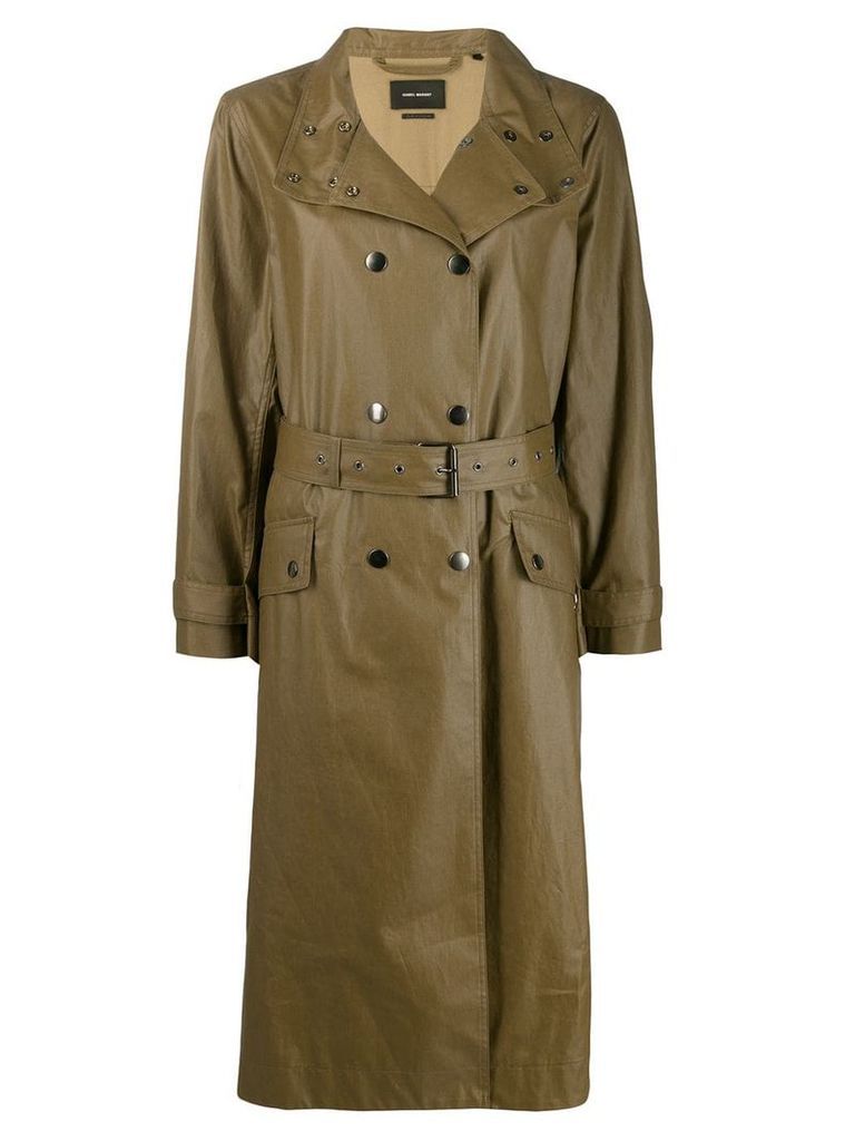 Isabel Marant double-breasted trench coat - Green