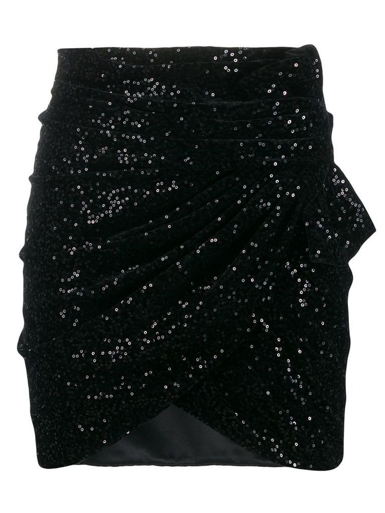 Saint Laurent sequinned mini skirt - Black