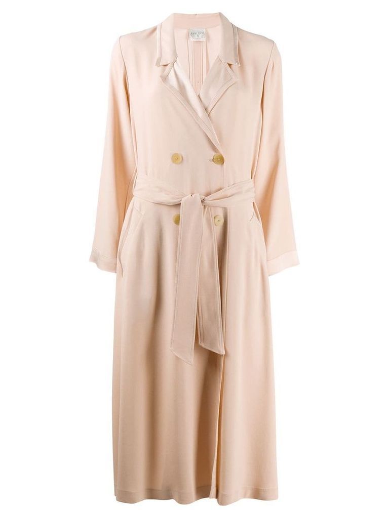 Forte Forte double breasted coat - NEUTRALS