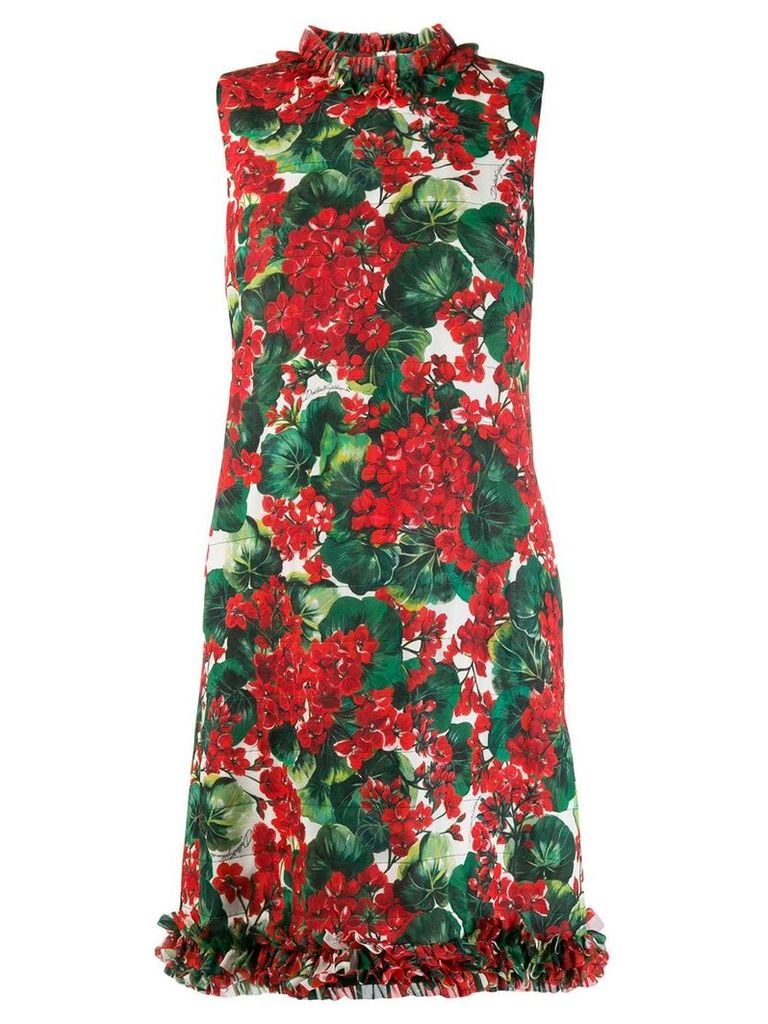 Dolce & Gabbana floral print shift dress - Red