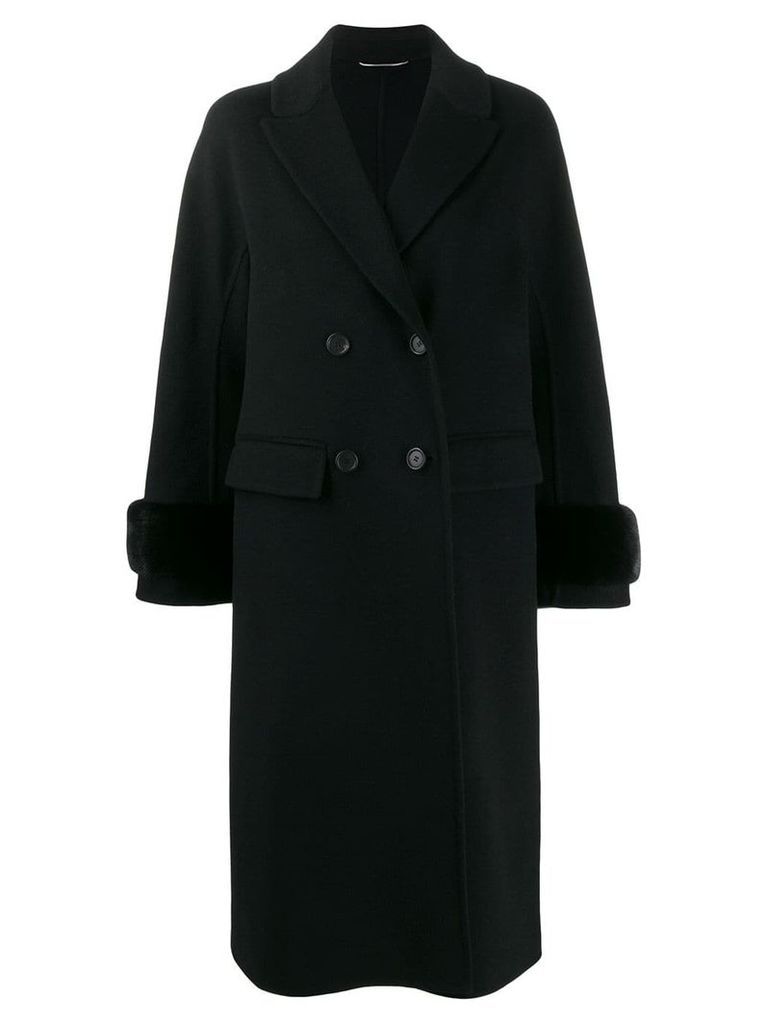 Ermanno Scervino classic double-breasted coat - Black