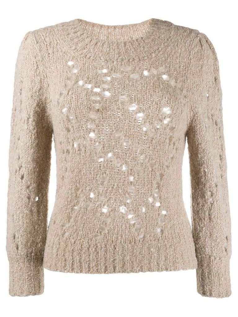 Isabel Marant Étoile knitted sweatshirt - NEUTRALS