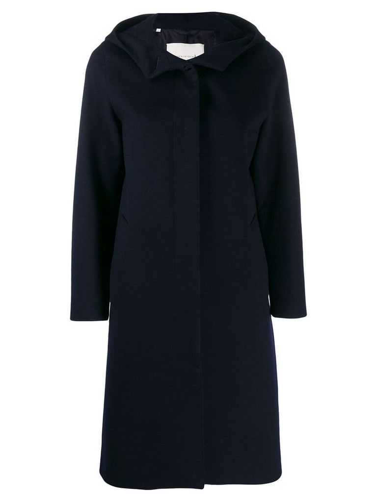 Mackintosh CHRYSTON Navy Storm System Wool Hooded Coat LM-1019F -