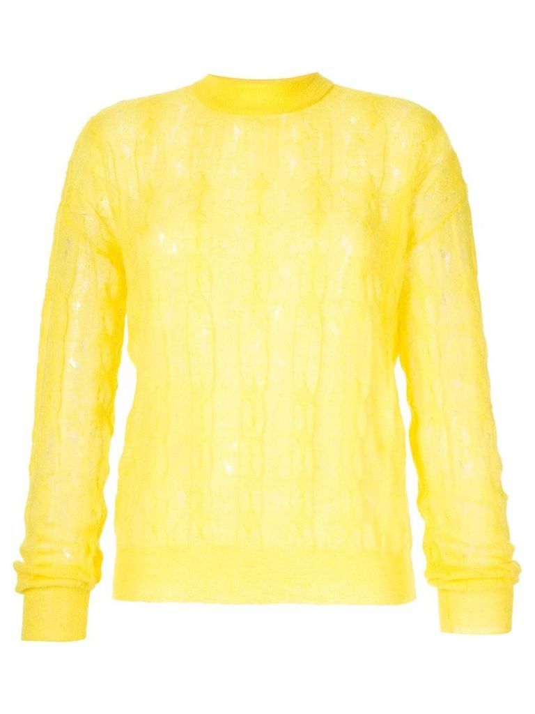 Nina Ricci cable knit jumper - Yellow
