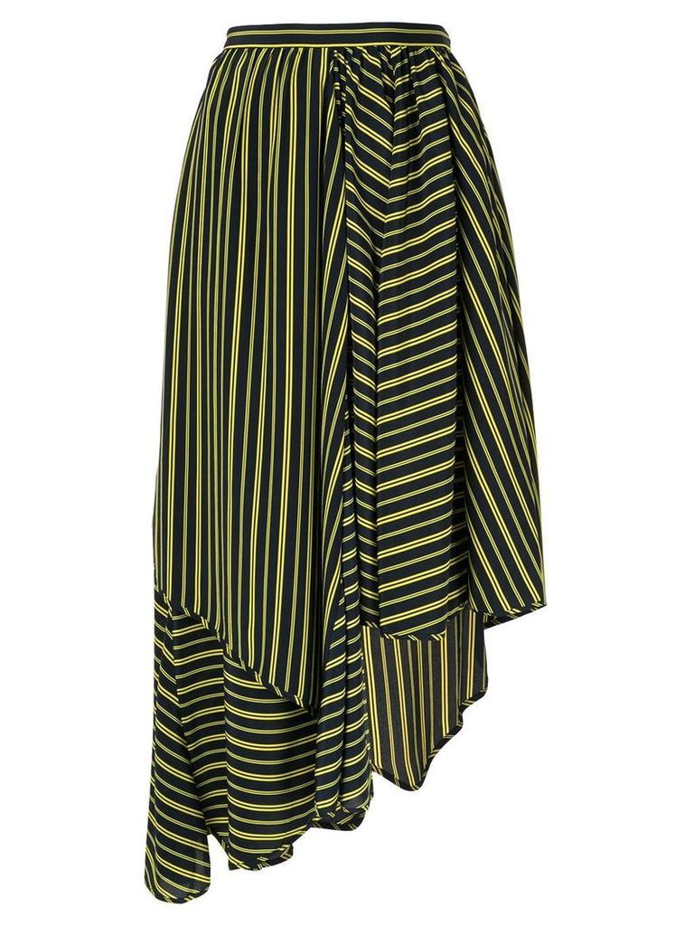 Nina Ricci asymmetric striped skirt - Blue