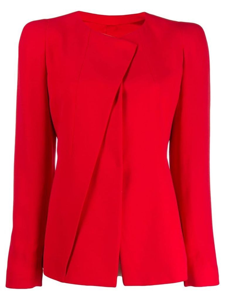 Giorgio Armani classic fitted jacket - Red