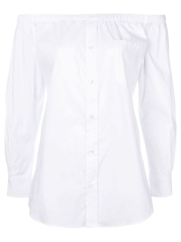 Emporio Armani off-the-shoulder shirt - White
