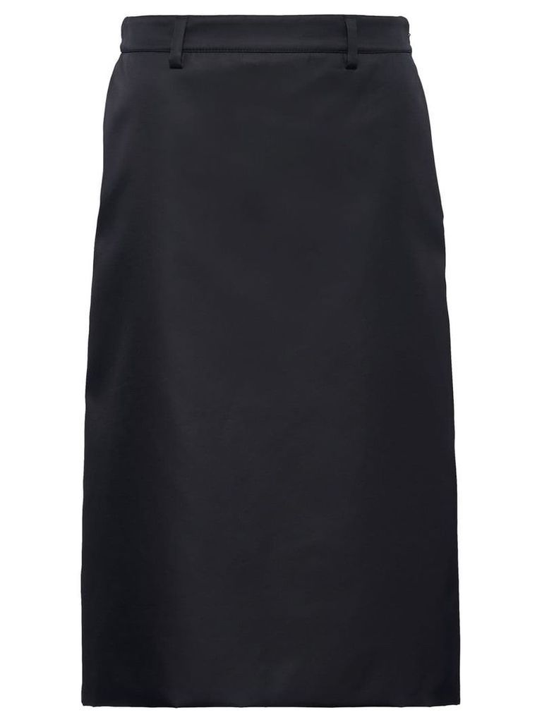 Prada high waisted a-line skirt - Black