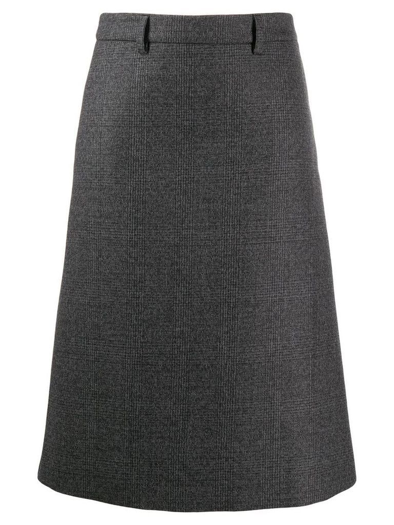 Prada checked A-line skirt - Grey