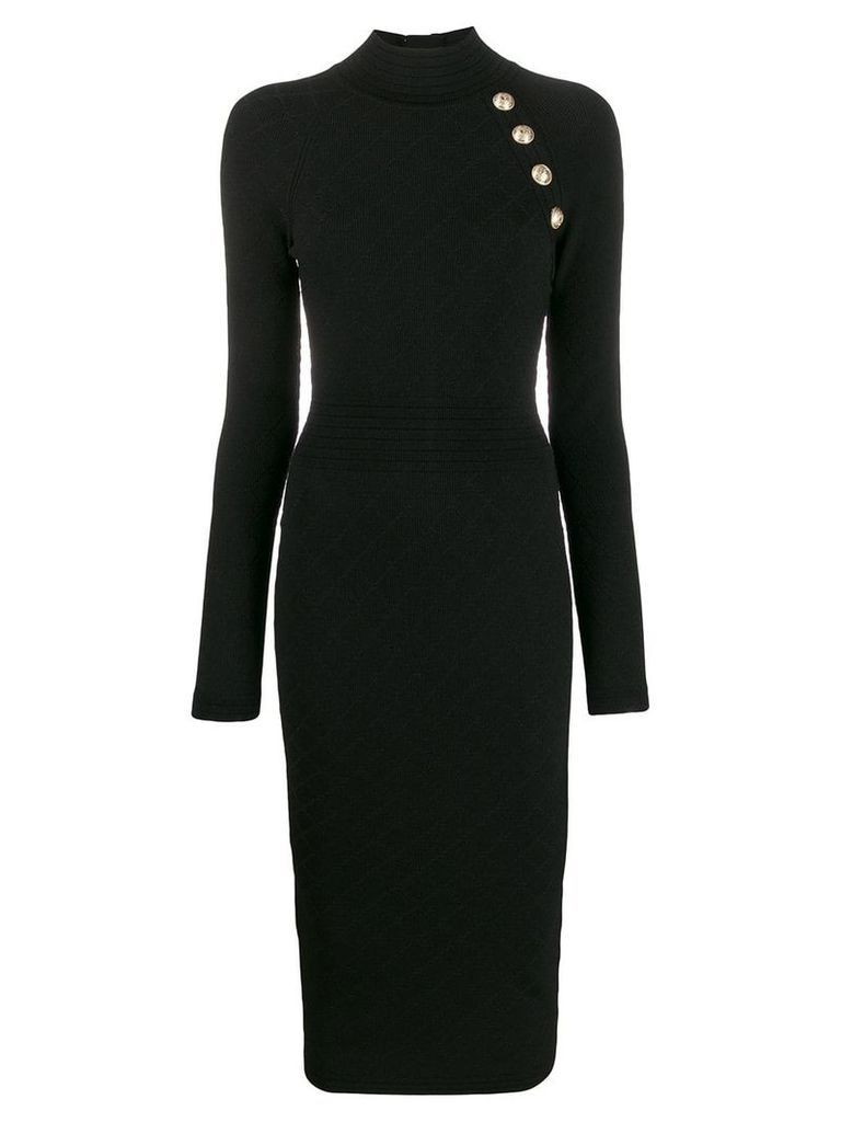 Balmain knitted midi dress - Black
