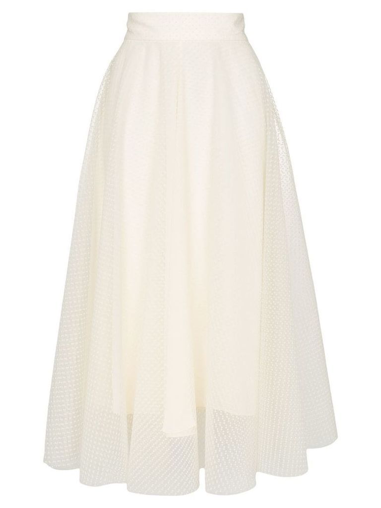 Zimmermann layered ballet midi skirt - White