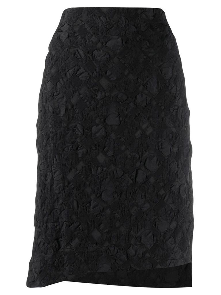 Issey Miyake patterned skirt - Black