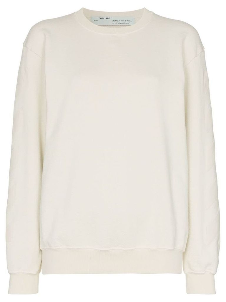 Off-White tonal logo print sweatshirt