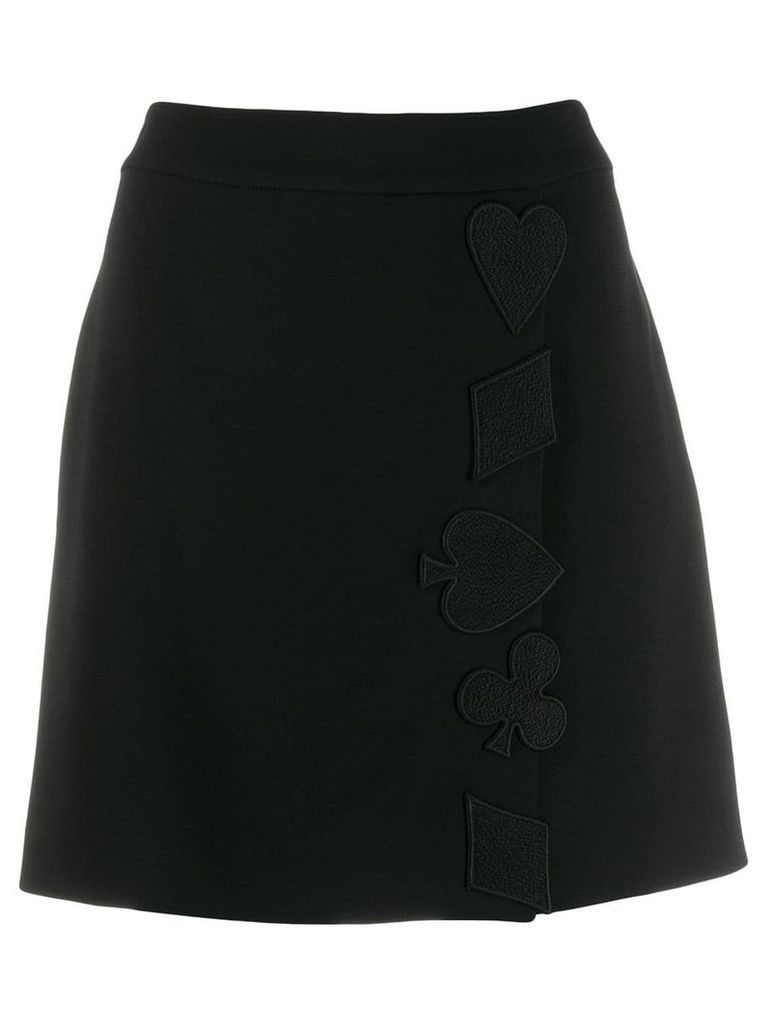 Boutique Moschino A-line mini skirt - Black