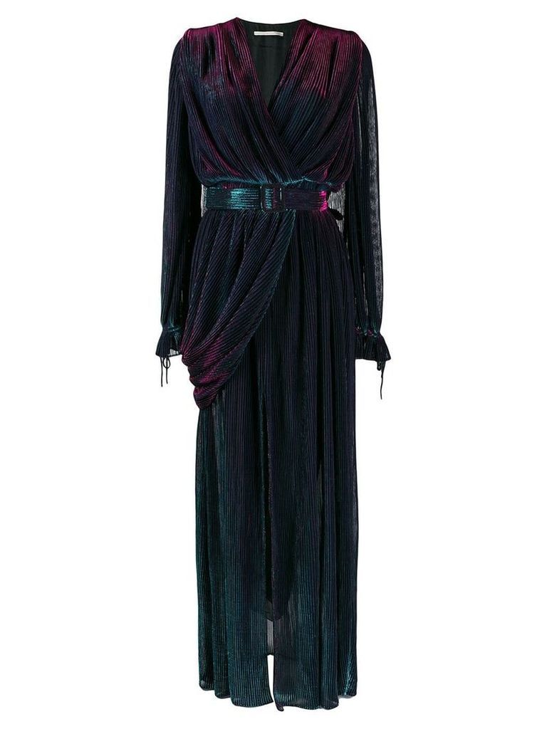 Marco De Vincenzo belted evening gown - Blue