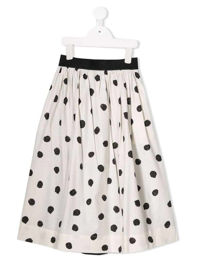 Caffe' D'orzo spotted skirt - White
