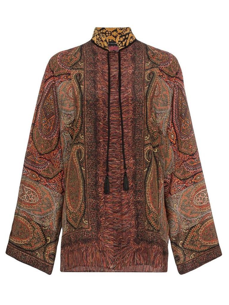 Etro paisley print silk blouse - 150 MULTICOLOR
