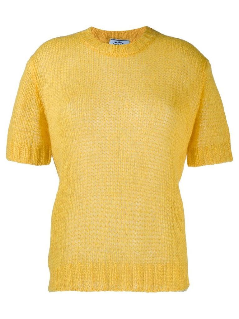 Prada short sleeved sweater - Yellow