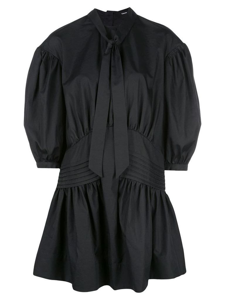 Simone Rocha ballon sleeve mini-dress - Black
