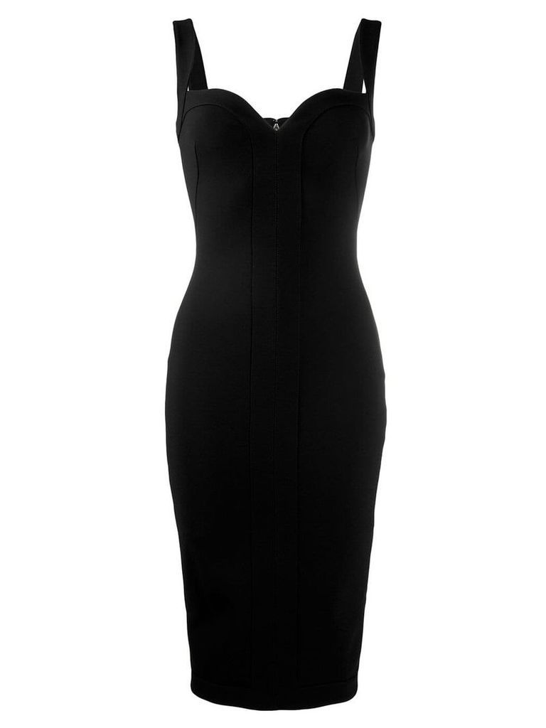 Victoria Beckham sweetheart neckline fitted dress - Black
