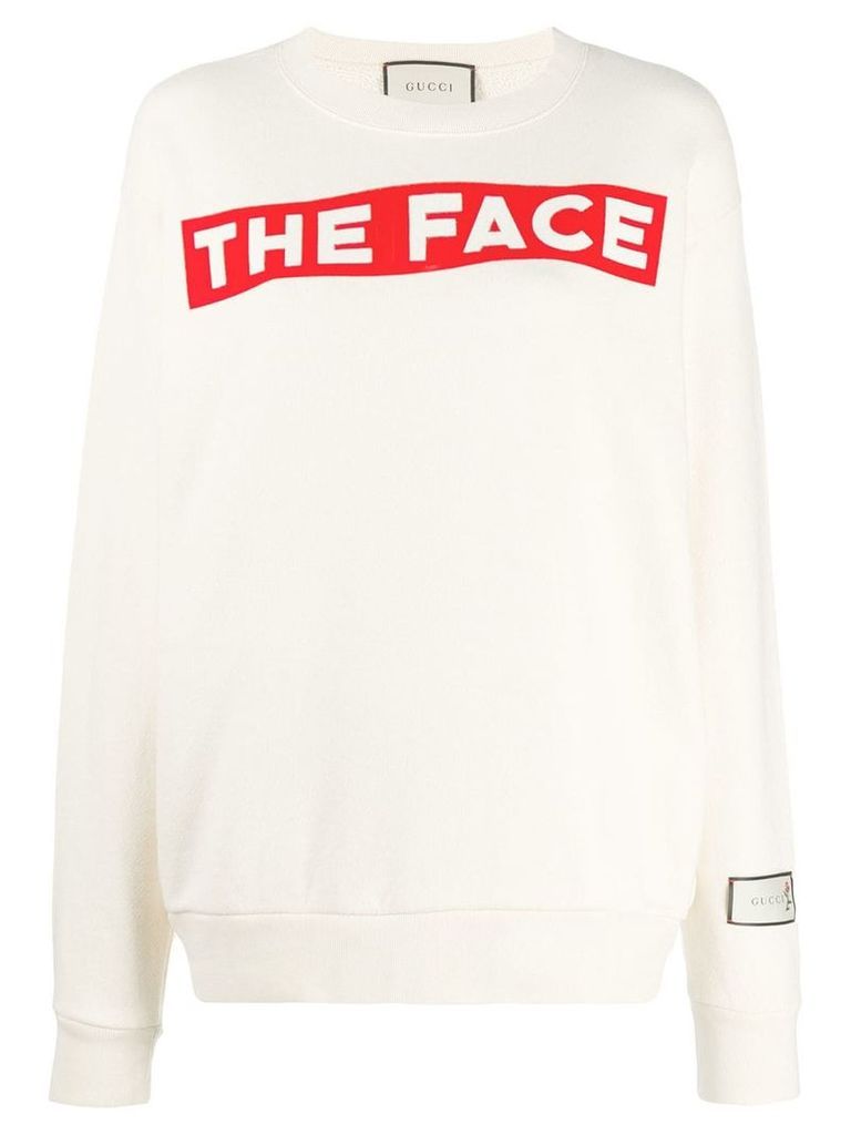 Gucci The Face print sweatshirt - Neutrals